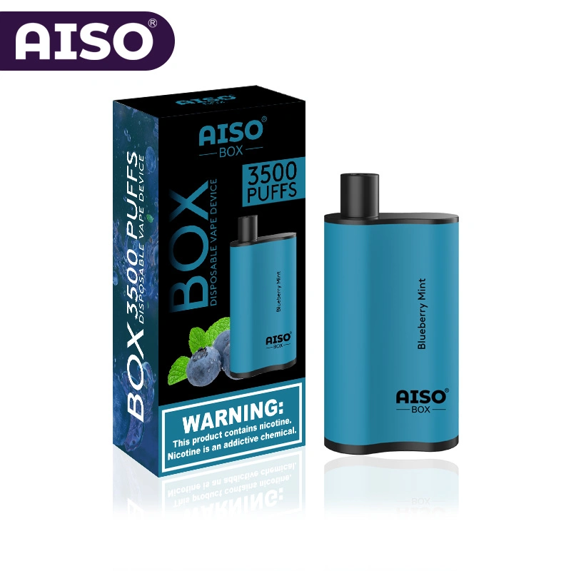 Nouvelle cigarette électronique de tendance Aiso Box 3500 puffs Vape jetable Boîte de 12 ml jus