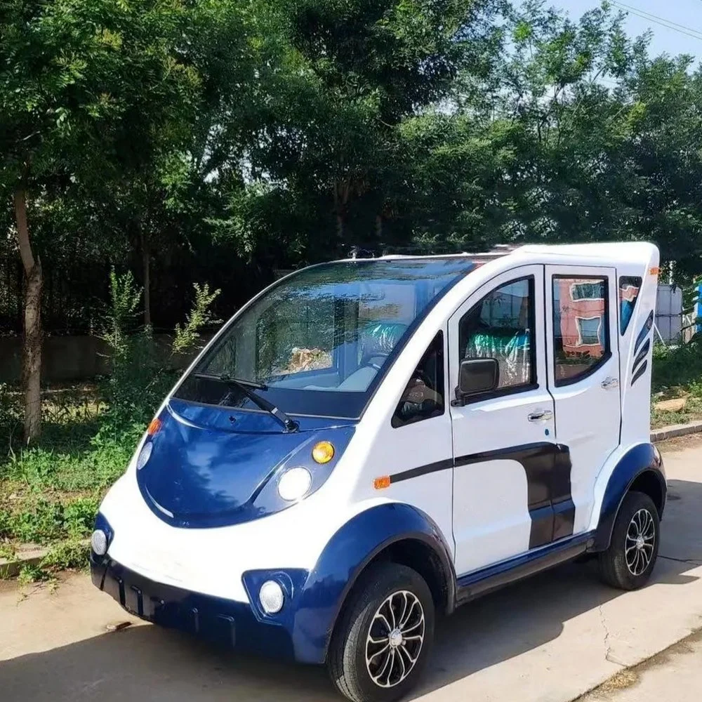 Double-Row Seat Electric Patrol Pickup Truck Semi-Enclosed Four-Wheel Cargo Bucket Patrol Cars