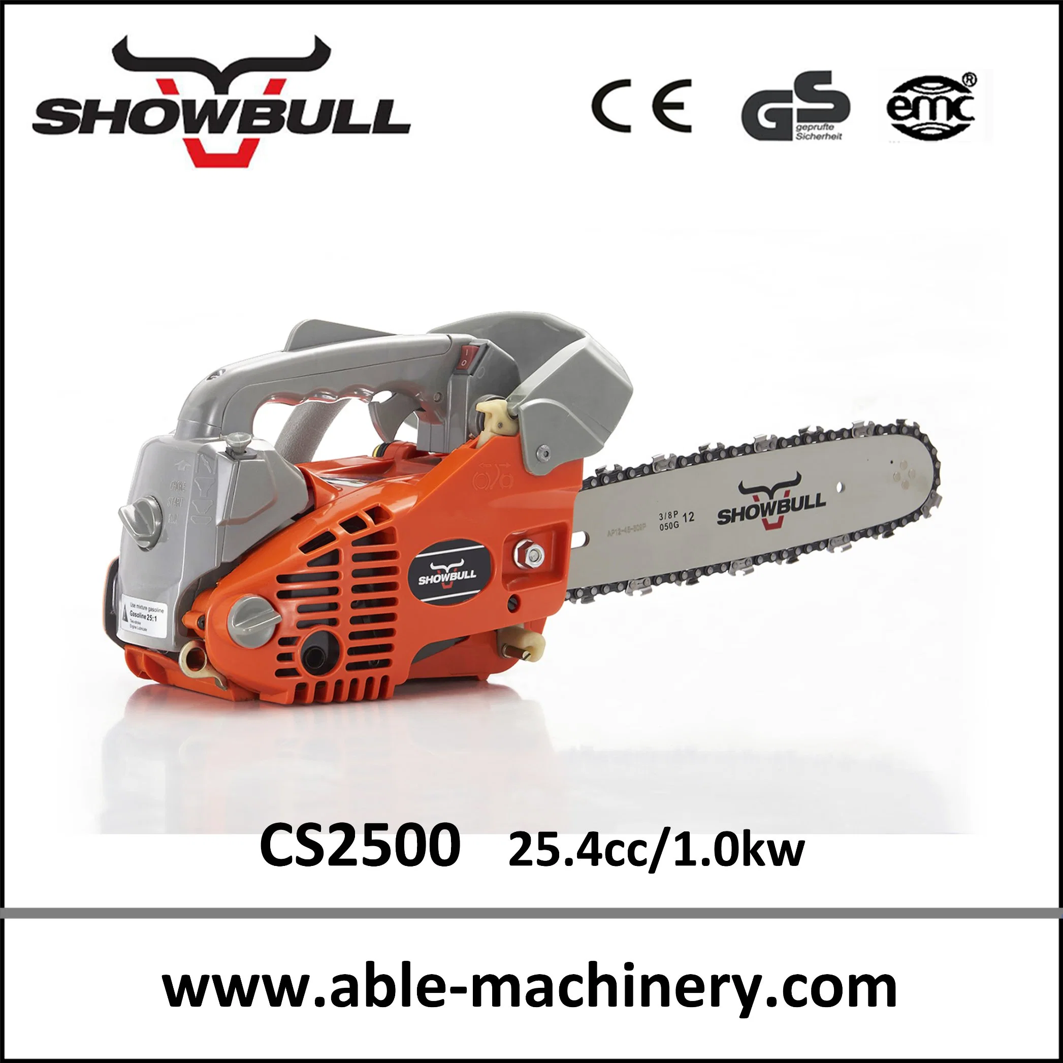 La agricultura herramientas de jardín 25cc ligero de madera portátil Máquina de corte Chainsaw