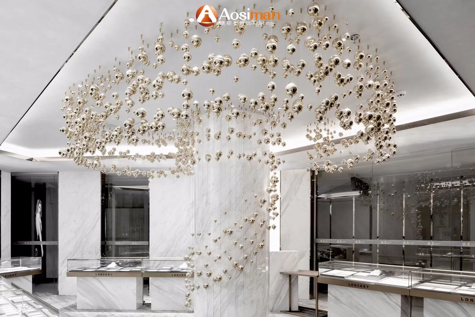 Fashion Art Hotel Lobby Decorative Glass Leaf Pendant Light