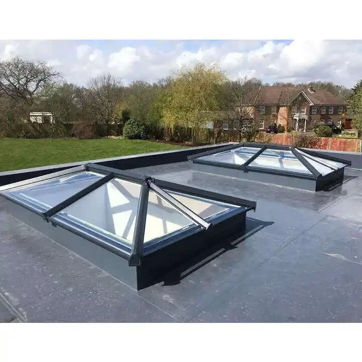 Automatic Roof Window Skylight Roof Window Retractable Skylight System Aluminum Skylight Glass Customized Horizontal Modern