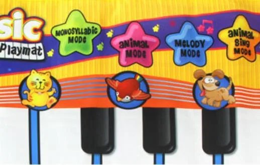 Floor Piano Mat for Kids & Toddlers, Giant Piano Mat, 24 Keys, 10 Built in Songs