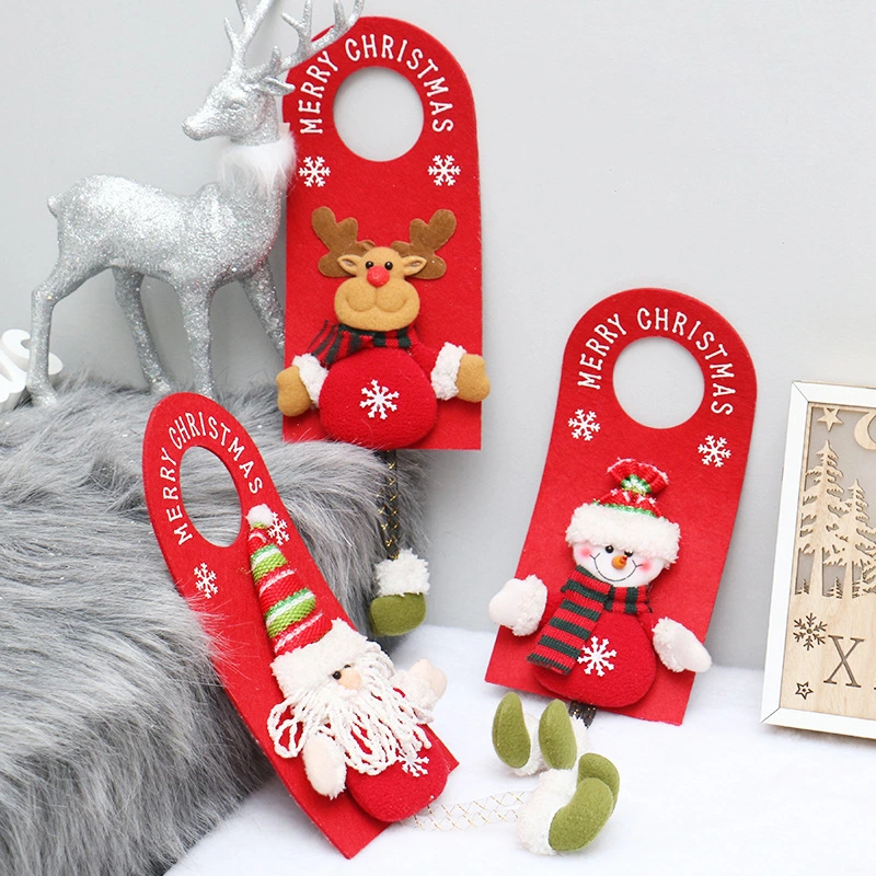 Santa Claus Snowman Doll Non Woven Door Hanger