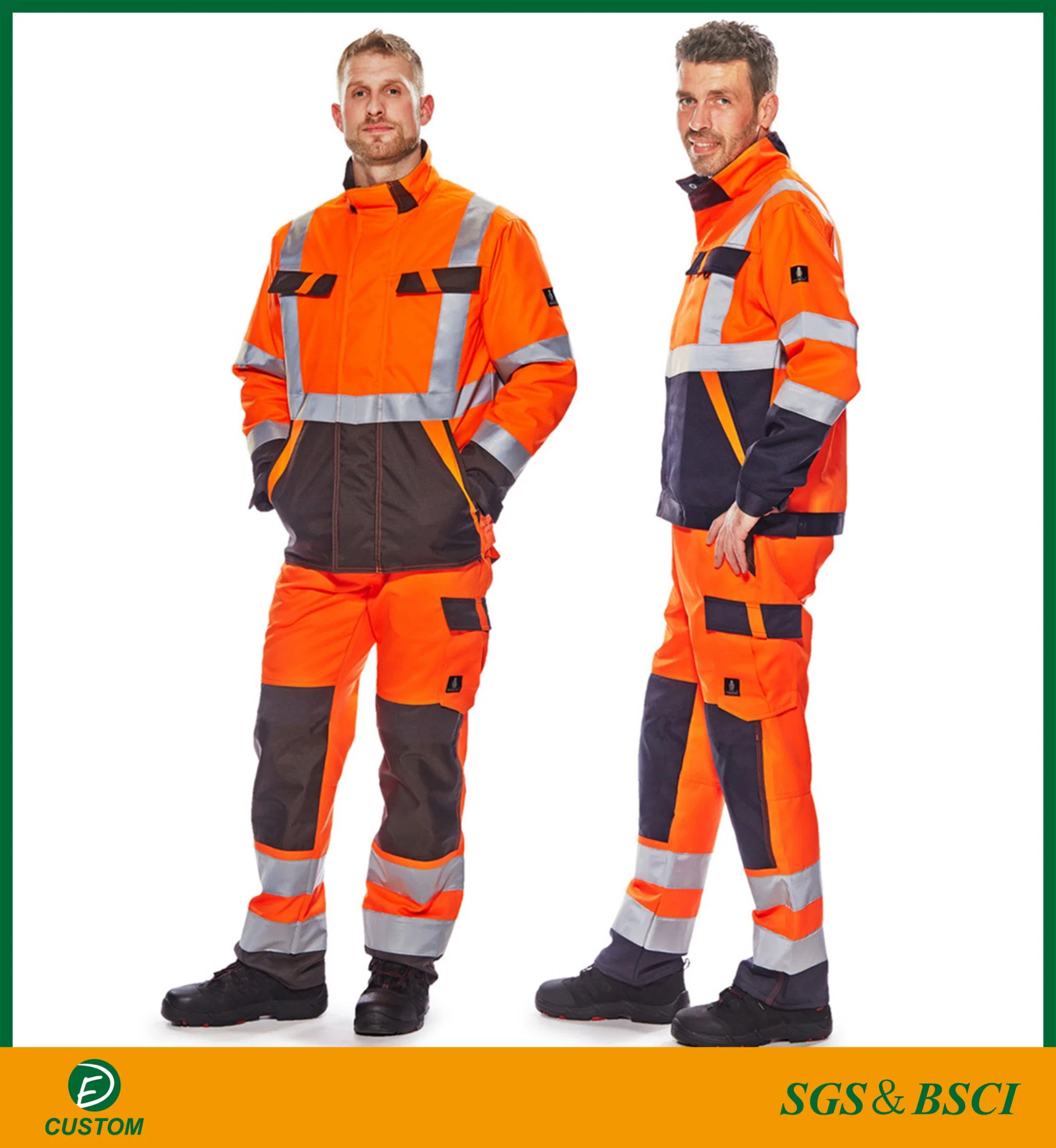 Cotton Polyester Protective Reflective Safety Workwear Coverall with Cheap Price