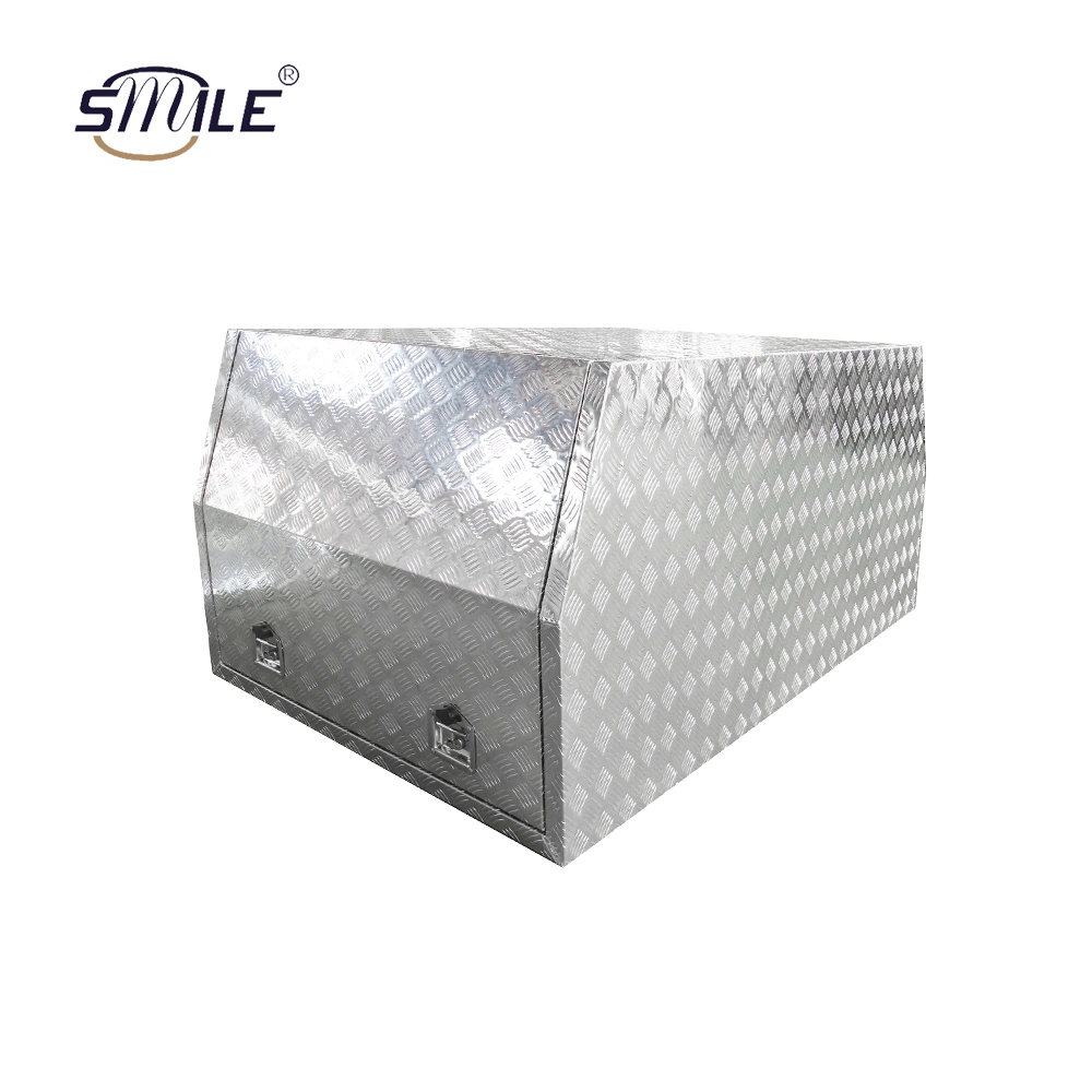 Smile Checker Plate Aluminum Trailer Truck Pickup Underbody Underbed Tongue Black Pickup Aluminum Panels Truck Tool Box