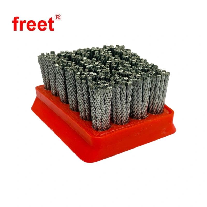 Diamond Abrasive Frankfurt Strengthen Steel Wire Grinding Stone Brush for Marble Granite