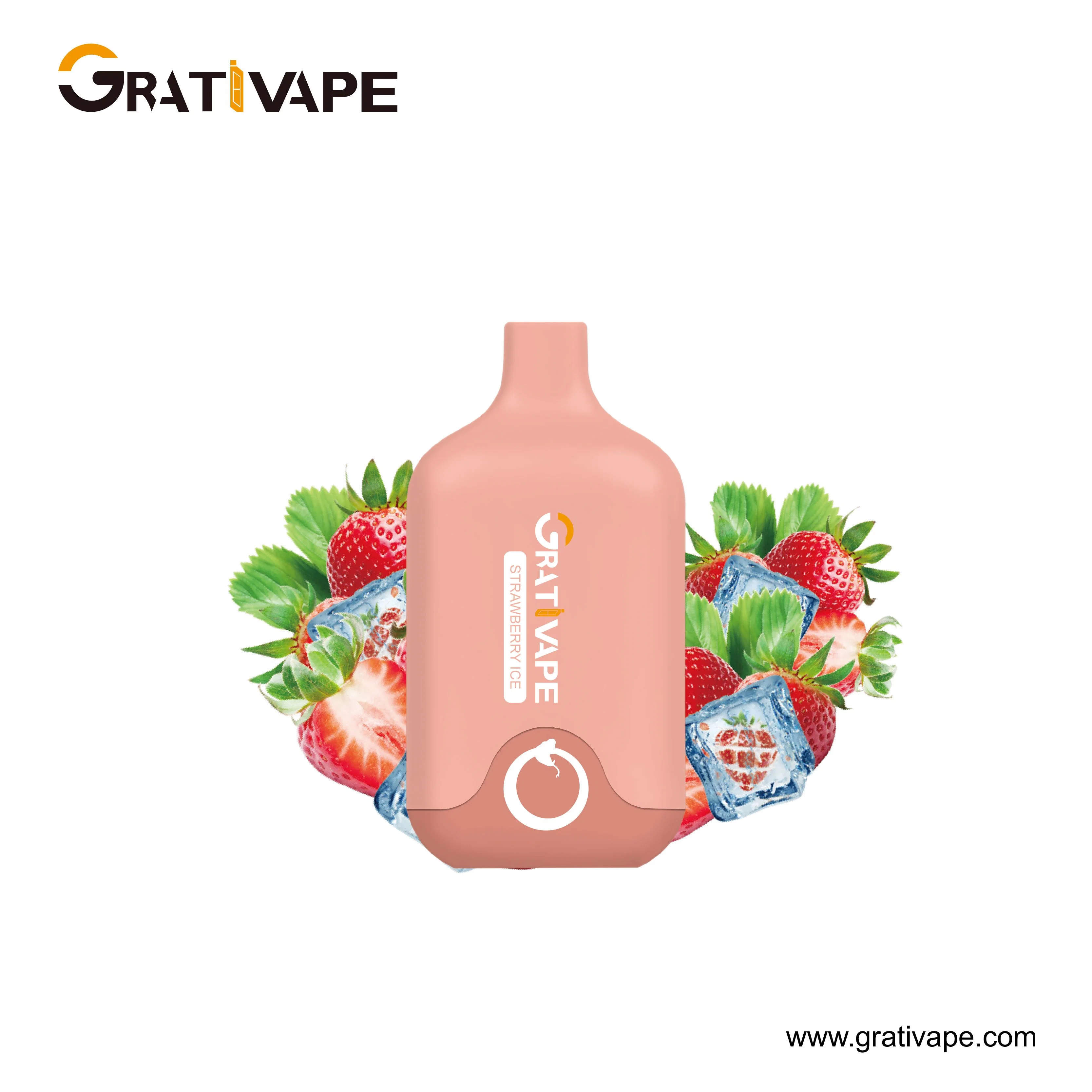 OEM/ODM Wholesale I VAPE 5% nicotina 650mAh E Cigarette Grativape Agarrar barra vaporizadora pluma Hookah Puff