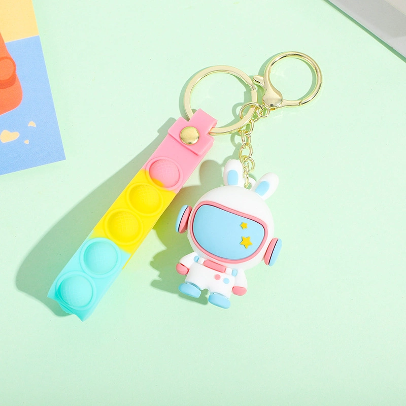 Wholesale Creative Cartoon Anime 3D Key Ring Student Bag Pendant Key Chain