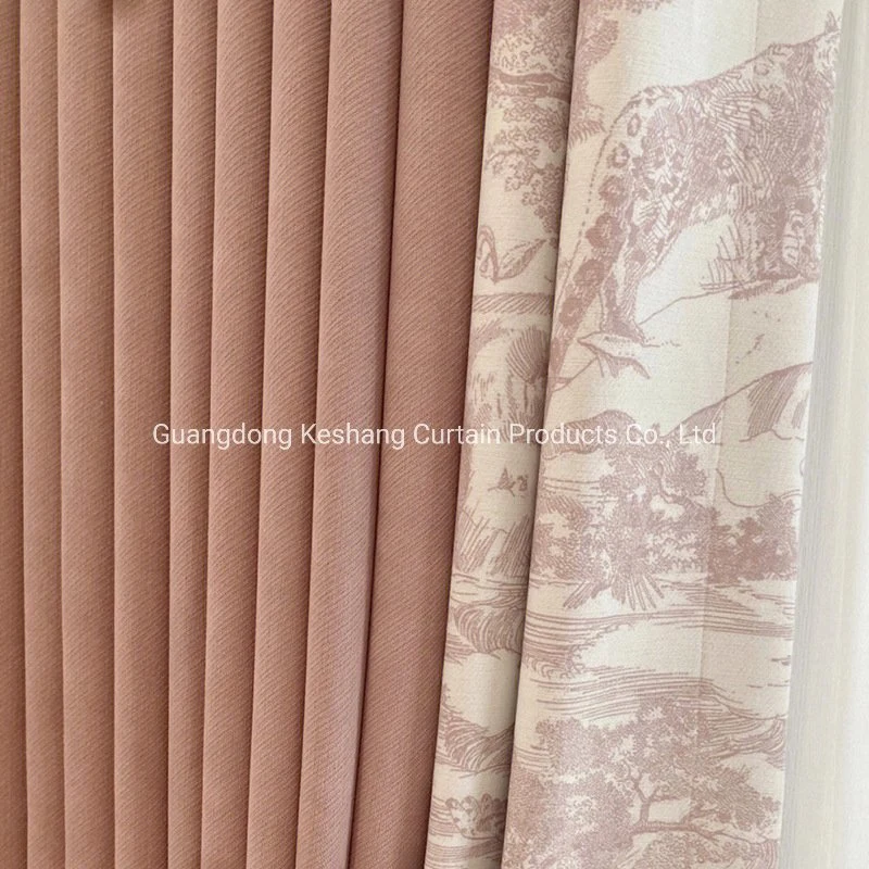 Wholesale/Supplier Popular Hot Sale Professional Factory Supply Natural Linen Top Grade New Designs Vertical Blind Foil Printed Curtain Fabric Home Decoration