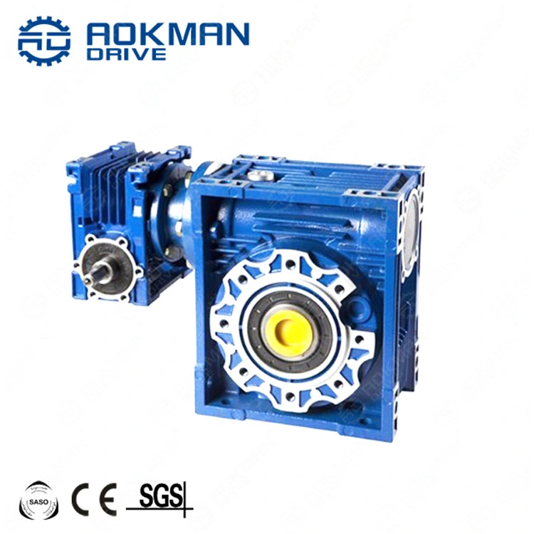 Aokman RV Worm Gearbox for 3 Phase Induction Motor Small Reduction Gearbox for Concrete Mixer