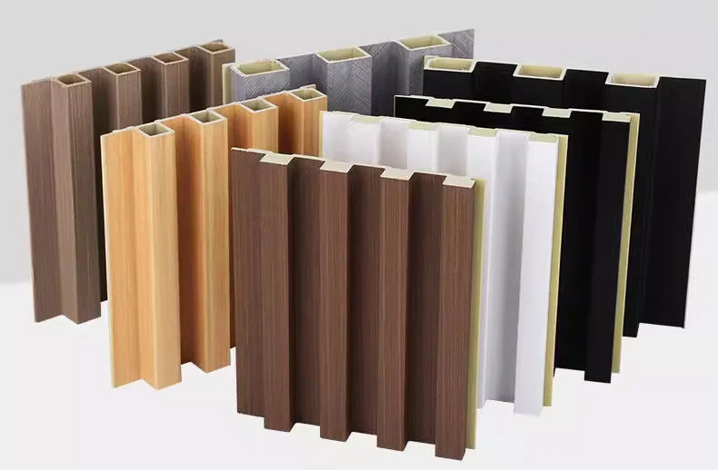 Waterproof Quick Installation Decorative Fluted WPC Wall Panel at Wood-Coated