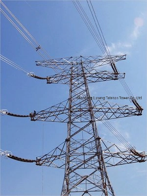 132kv Electric Power Transmission Line Steel Tower