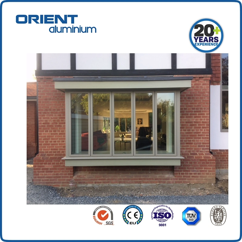 Customized Good Quality Folding Doors Aluminum Glass Windows for Villa and Office Building