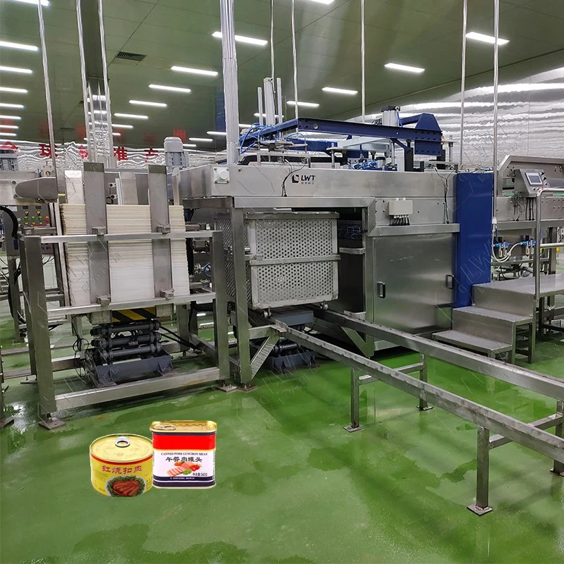 Cerveza bebida botella de vidrio Cans Paletizador automático Depalletizer Cesta de esterilización Carga y descarga automática del equipo de la cesta