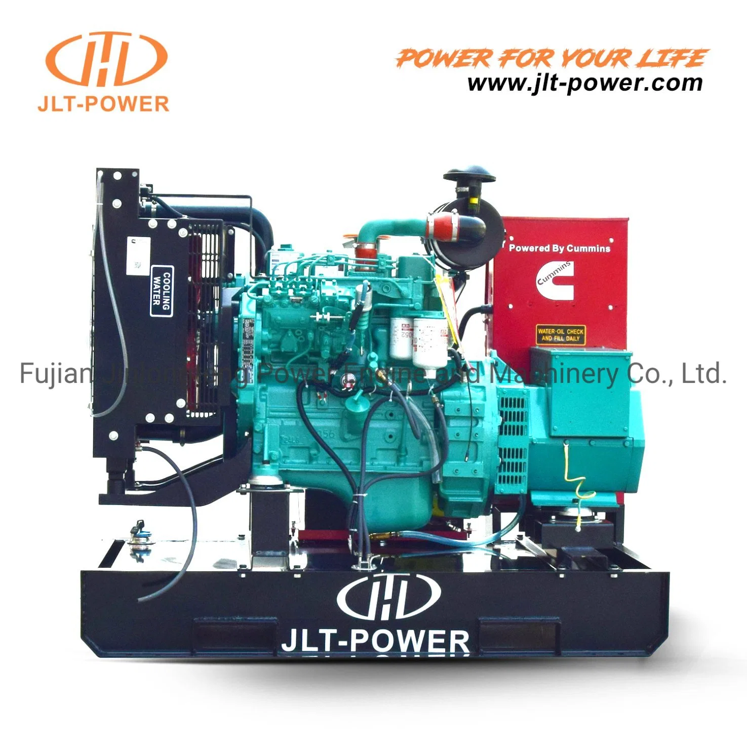 Jlt Brand 27.5kVA Open Frame Type Generator 22kw Electric Genset with Yangdong Yto Engine Y490d