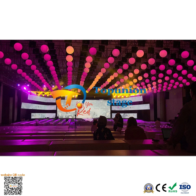 Professional Dazzling Colors Stage Lights CNC Suspended Emitting Kinetic Sphere Balls