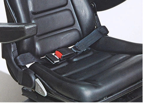 Highly Quality PVC Faux Leather Auto Car Seat with Seat Belt for Crane, Loader