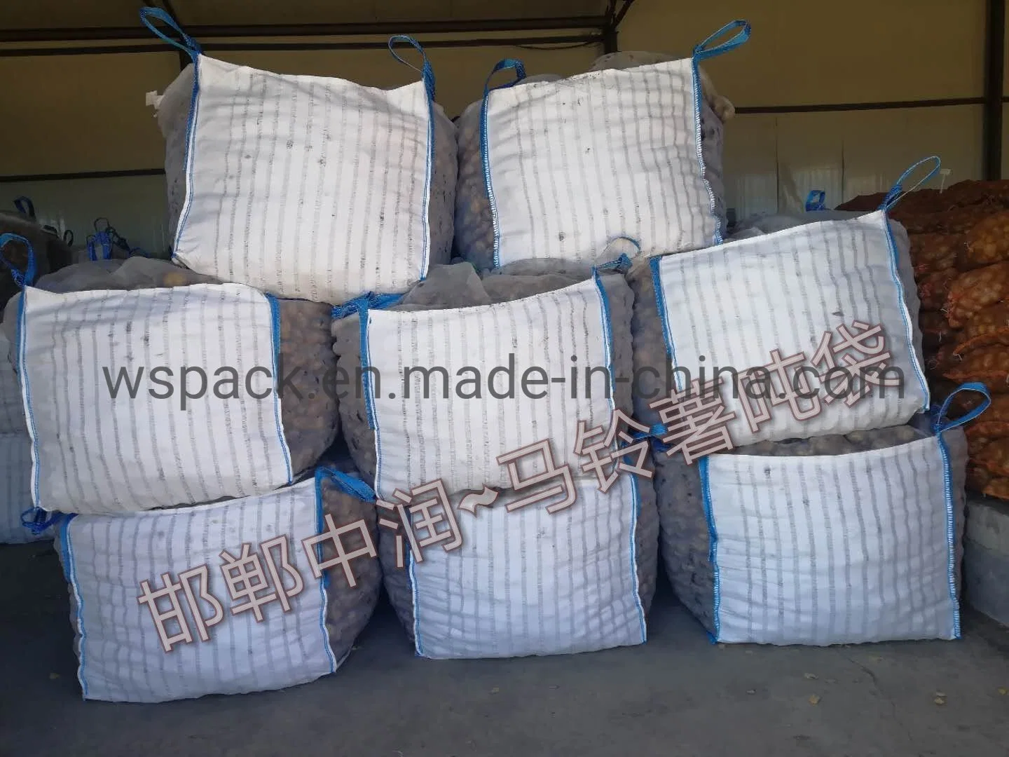 Ventilate Mesh Net Breathable Container Big Bag 1000kg PP Container 1 Ton Industrial Big Bag