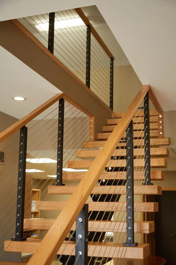 Steel Beam Mono Staircase for Residential Project From Foshan