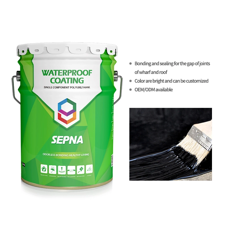 Single Package Self Leveling Exposed Polyurethane Waterproofing Coatings for Basement Pavement