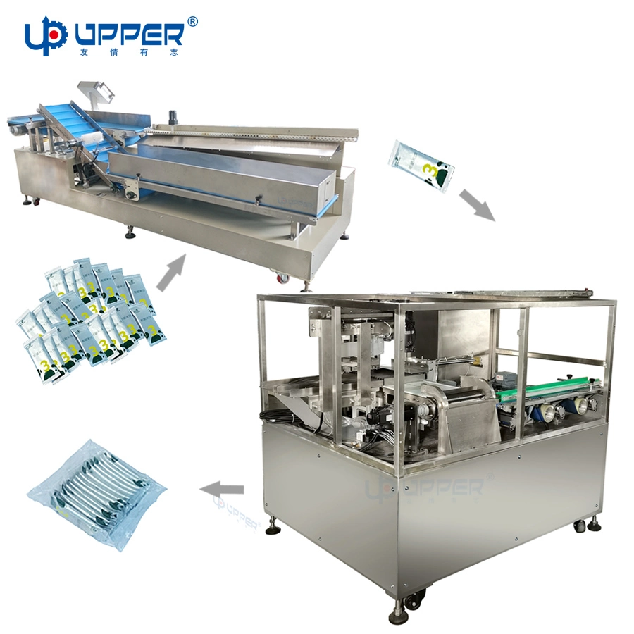 Automatic Snack Bag Carton Box Packing Sorting Line