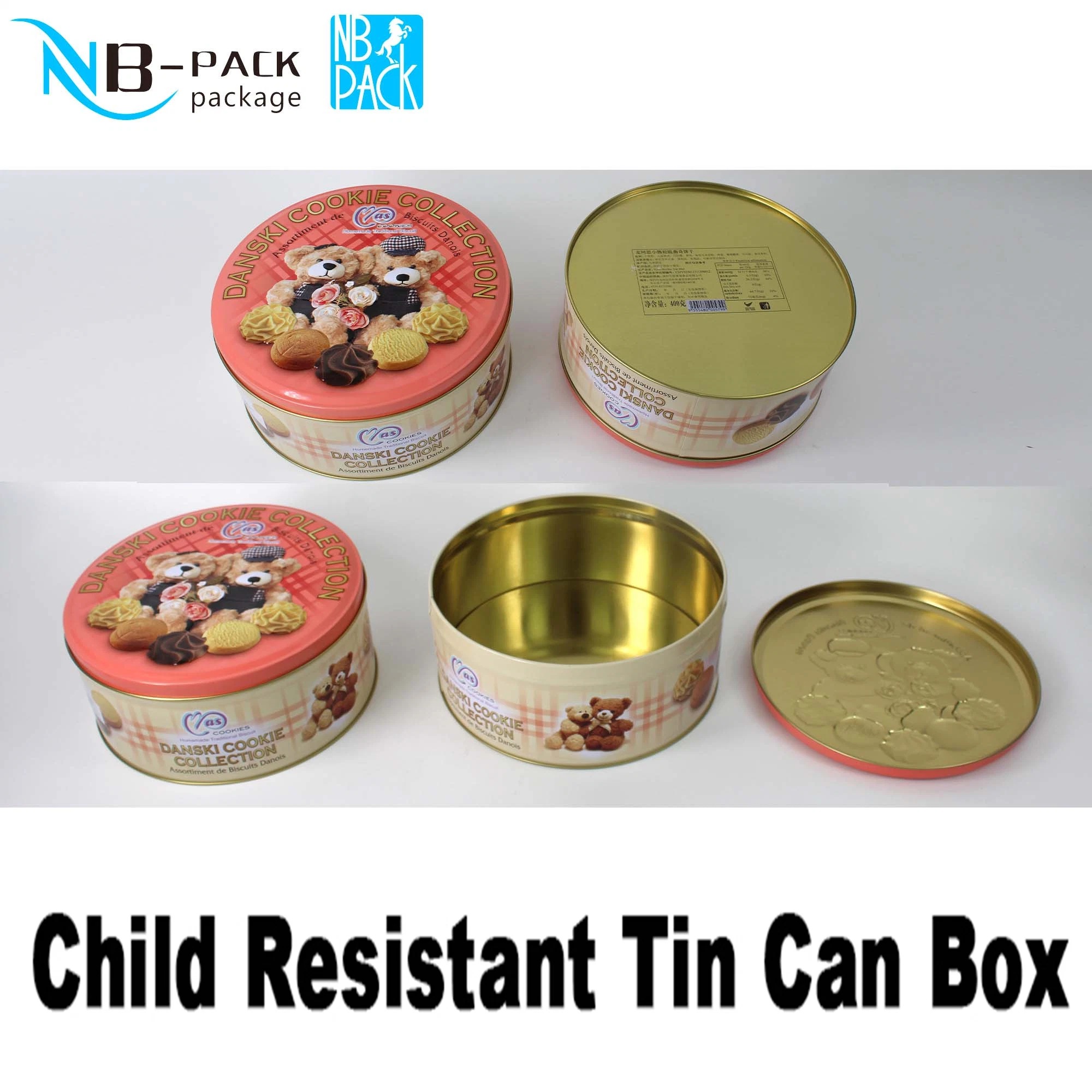 High quality/High cost performance  Sliding Candy Can Child Proof Tin Resistant Pre Roll Metal Can Packaging Tin Case Custom