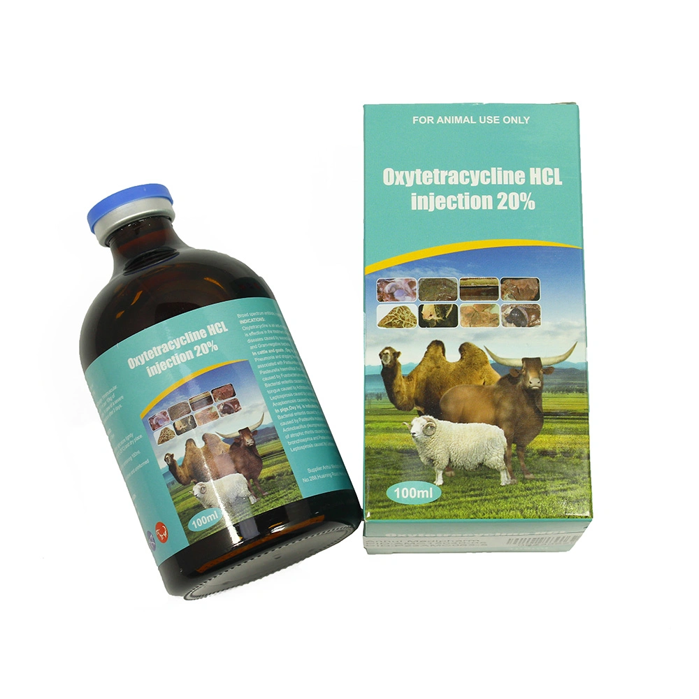 Animal Use Medicine Oxytetracycline HCl Injection 20% 100ml