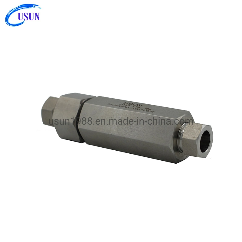 Usun Model: D152 15K Psi High Pressure Stainless Steel Ball Check Valve for Test Bench Equipment