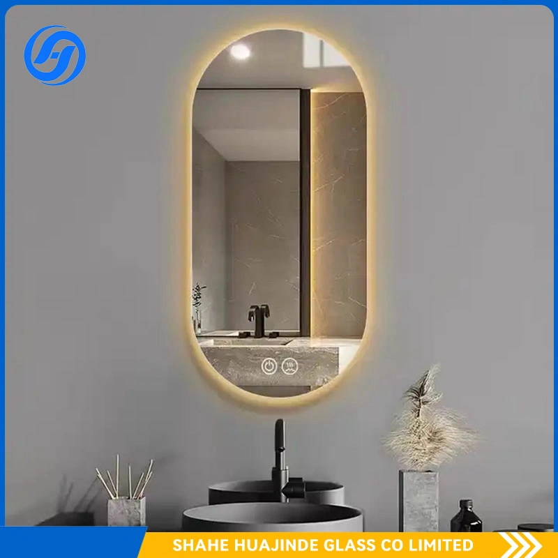 Décoration de table de coiffeuse intelligente de haute qualité avec éclairage LED Miroir de maquillage salle de bains miroir mural d'hôtel