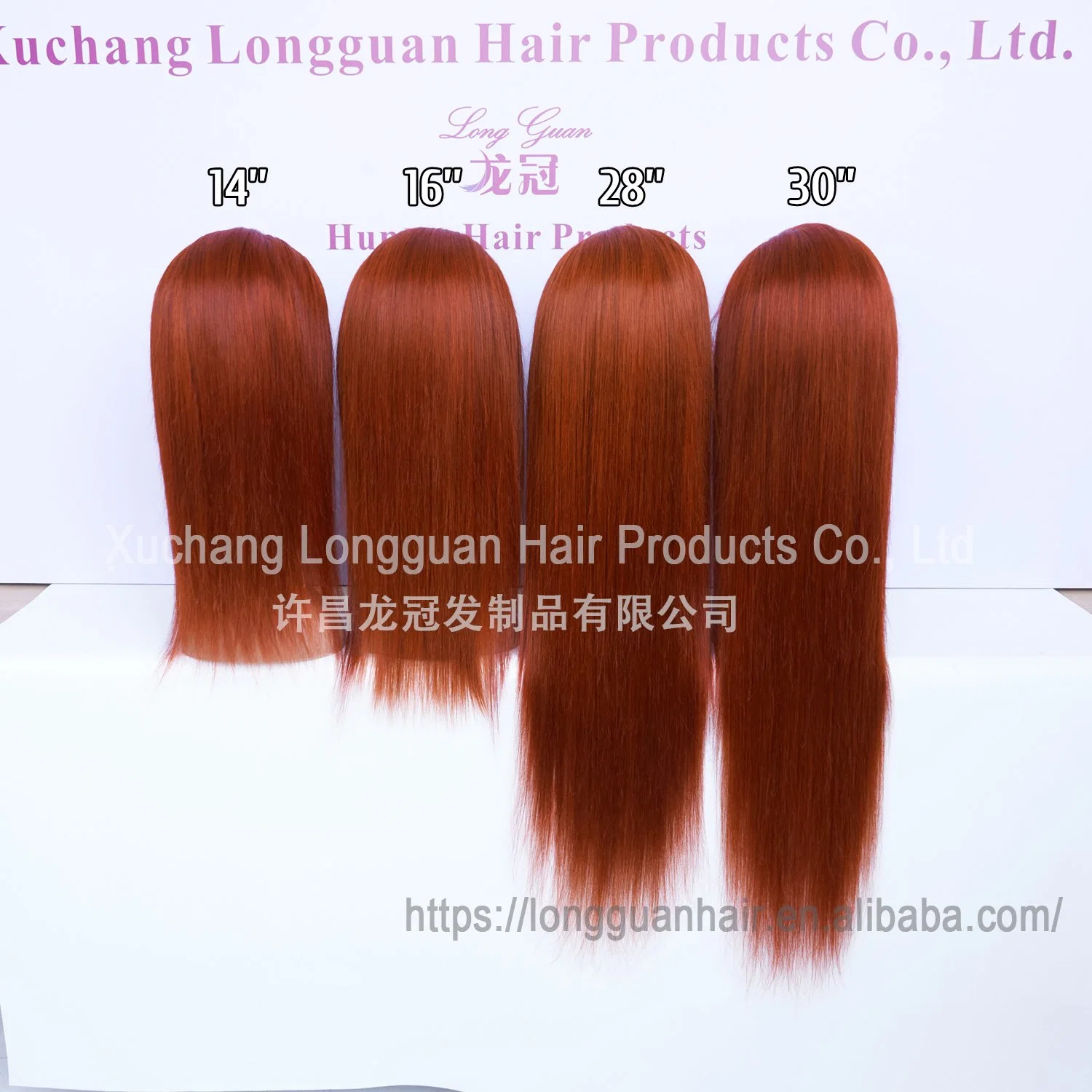 Longguan Hair Products Wholesale/Supplier Virgin Human Hair Straight Lace Front Wig