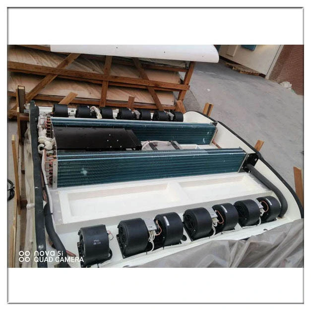 Engine Driven Factory Engine Driven Mono Block DC24V 6 Condenser Fan Motors Copper Tube School Bus Air Conditioner with Dan Foss Expansion Valve