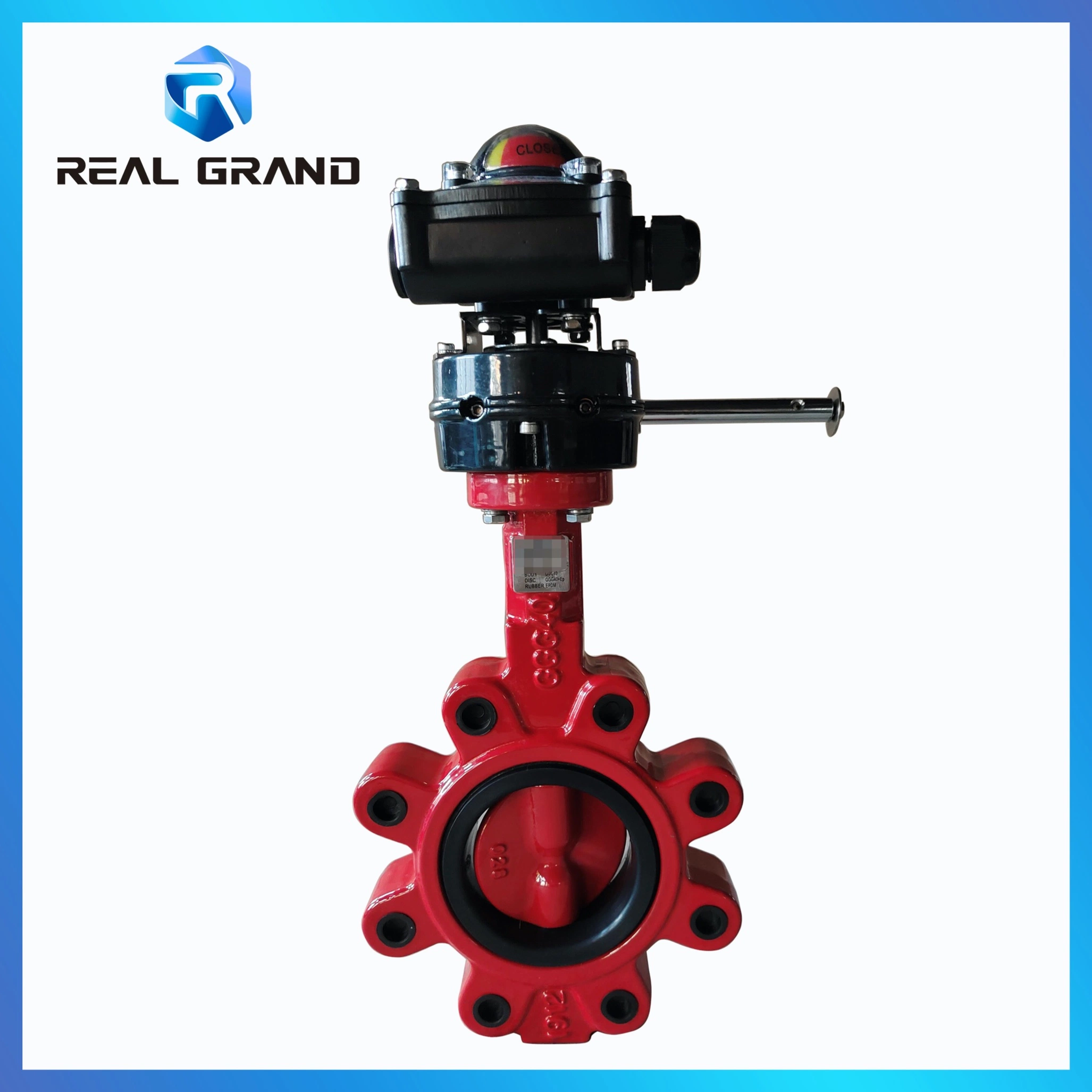 Hot Sale Lug and Wafer Type Butterfly Valve Lug Type Cast Iron Butterfly Valve Price List Double Acting Pneumatic Actuator