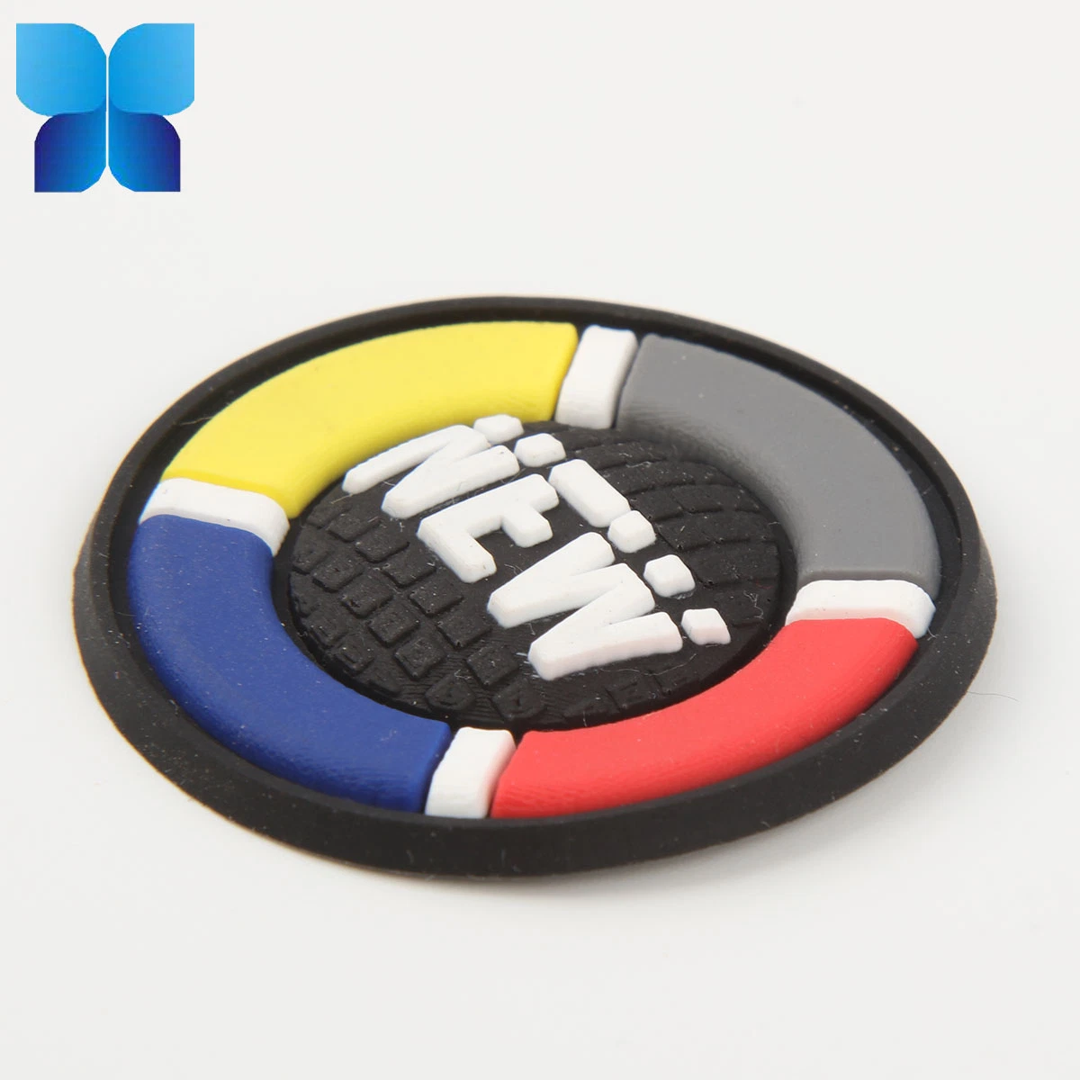 Hot Sell 2D/3D Multicolor Silicone Badge PVC Patch Rubber Label for Belt/Clothing