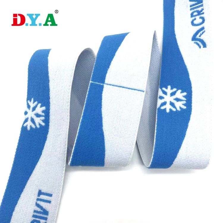 Custom Soft Breathable Nylon Elastic Waistband Jacquard Elastic Band for Goggle Strap/Underwear Garments