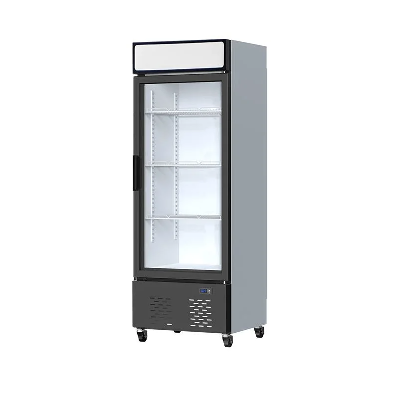 2 Door -25&ordm; C Auto Defrost Commercial Supermarket Upright Glass Door Display Freezer for High Milk Ice Cream