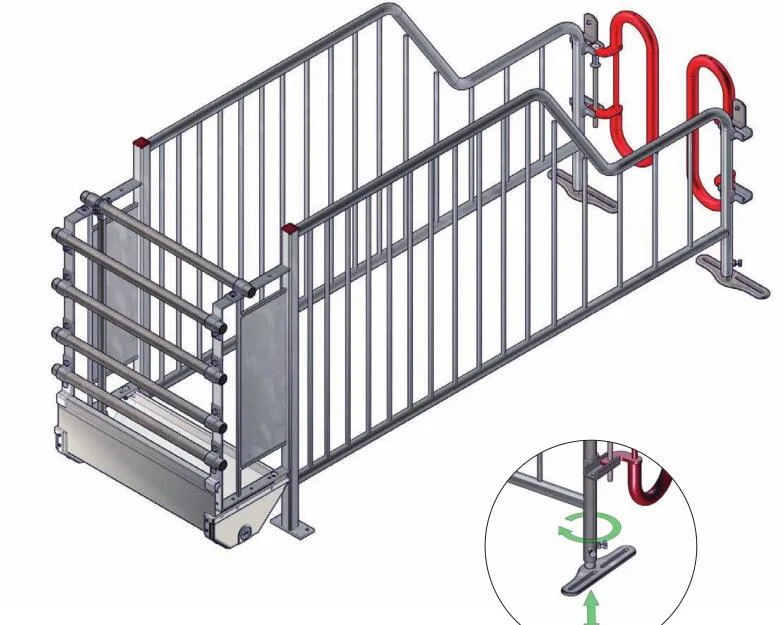 Egebjerg Económico diseño de equipamiento de granjas porcinas de pluma de la gestación de cerdo de acero inoxidable