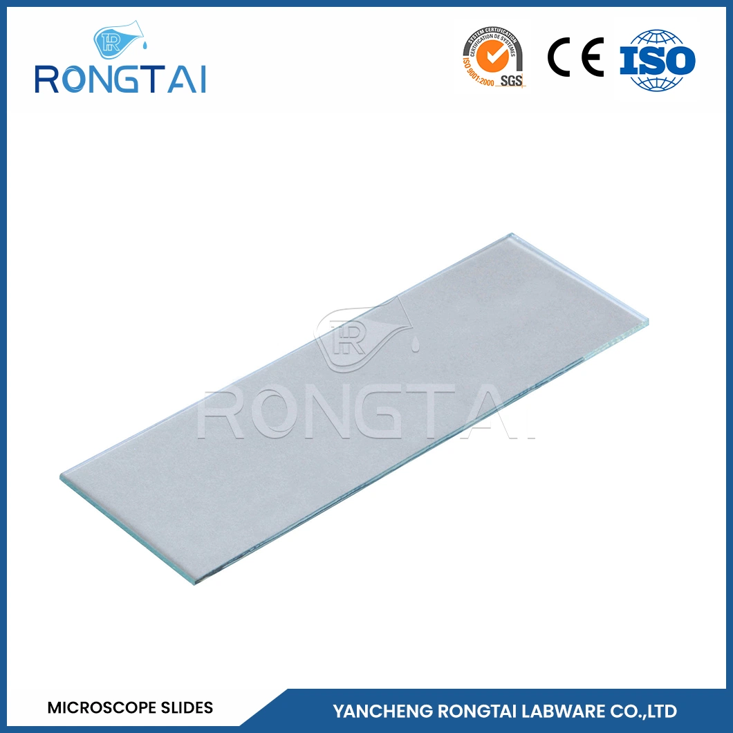 Rongtai Laboratory Glass Slides Factory Slide Glass 7105 China 7101 7102 7105 7107 7109 1000 PCS Blank Microscope Slide