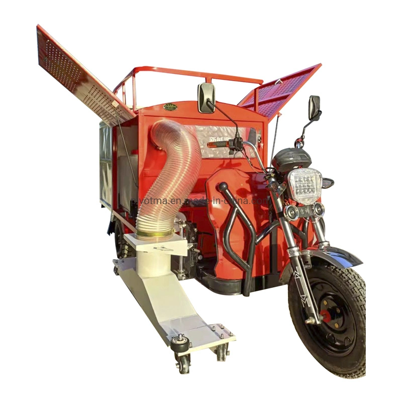 Ride-on Medium Hardness Electric Leaves Suction Vehicle Road Cleaning Machine