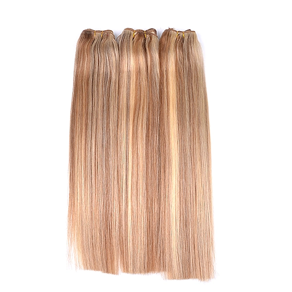 1PC Remy Hair Weaves Straight 100grams Indian Human Hair Weaving Double Wefted Black Brown Blonde Weft Hair 18" 20" 22" 24"