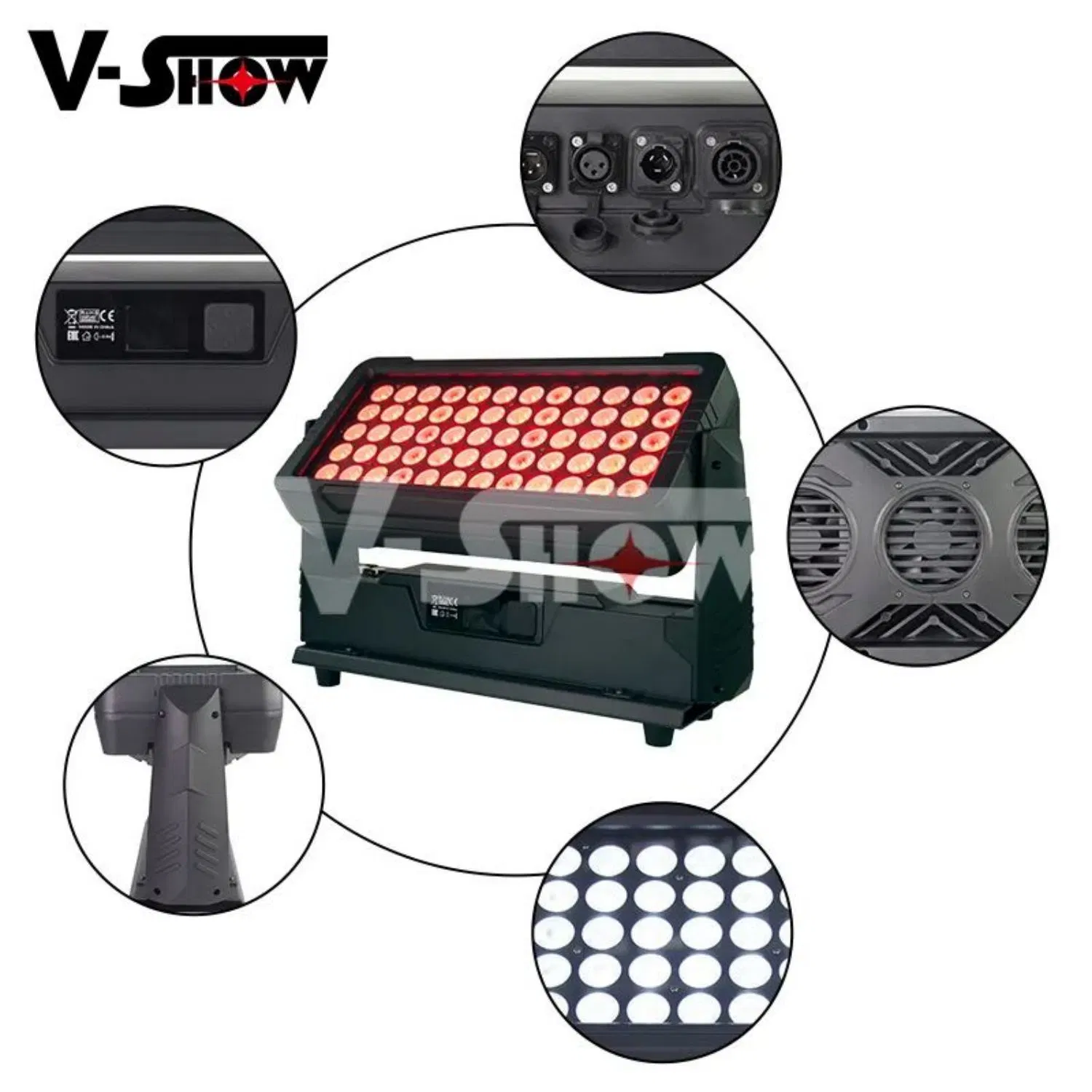 V-Show IP 65 Wash Light 44*10 RGBW 4 in 1 Stage Lighting for Outdoor Stage Party