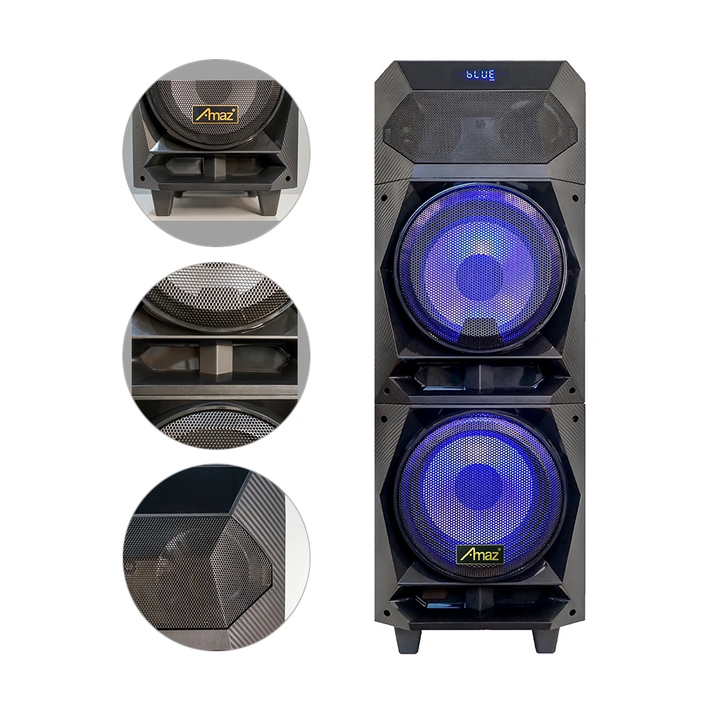 Amaz Hot Sale Double 8 Inch Party Outdoor Wireless Speaker