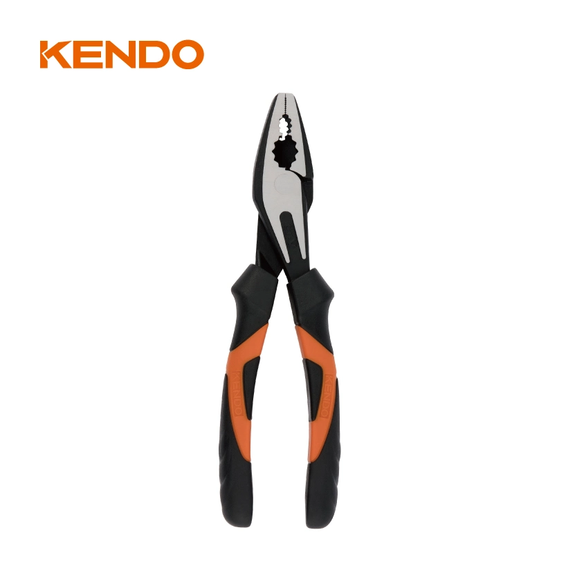 Kendo Best Sale Professional High Leverage CRV Combination Plier for Cutting 8"/200mm