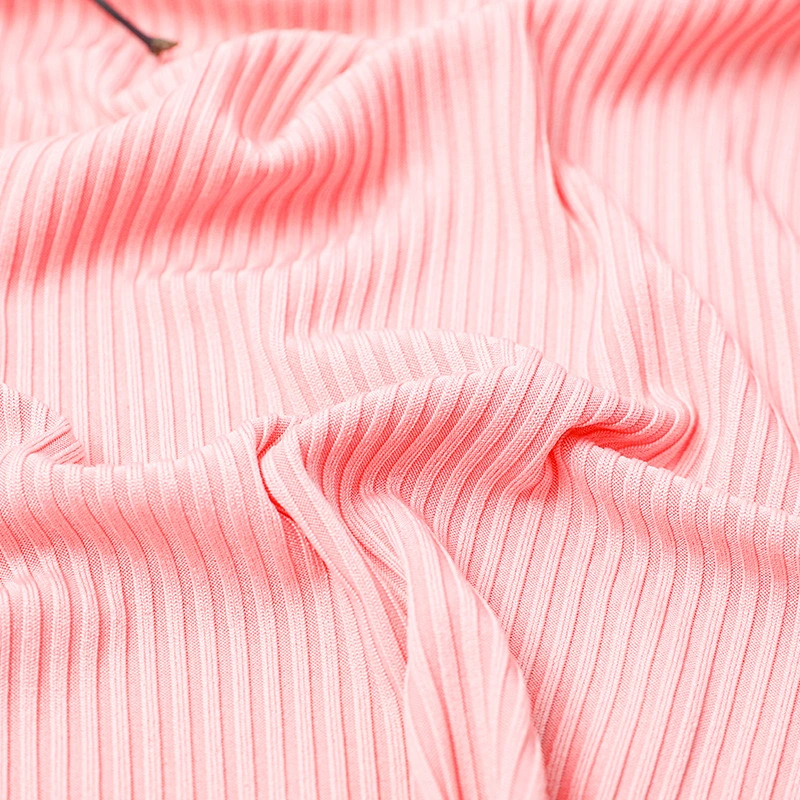 Striped Rib Knit Varley Fabric and Textiles for Clothing