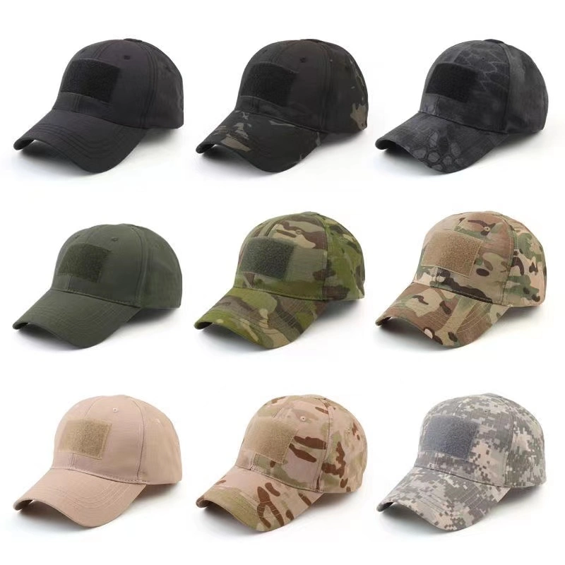 Boné de treino de combate Camouflage Combat Caps e chapéus com tecido Logótipo