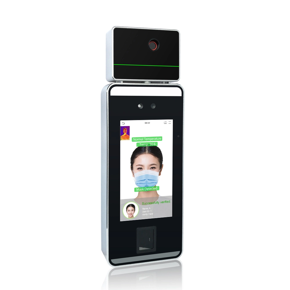 Face Time Attendance Device with Temperature Detection and Masked Identification