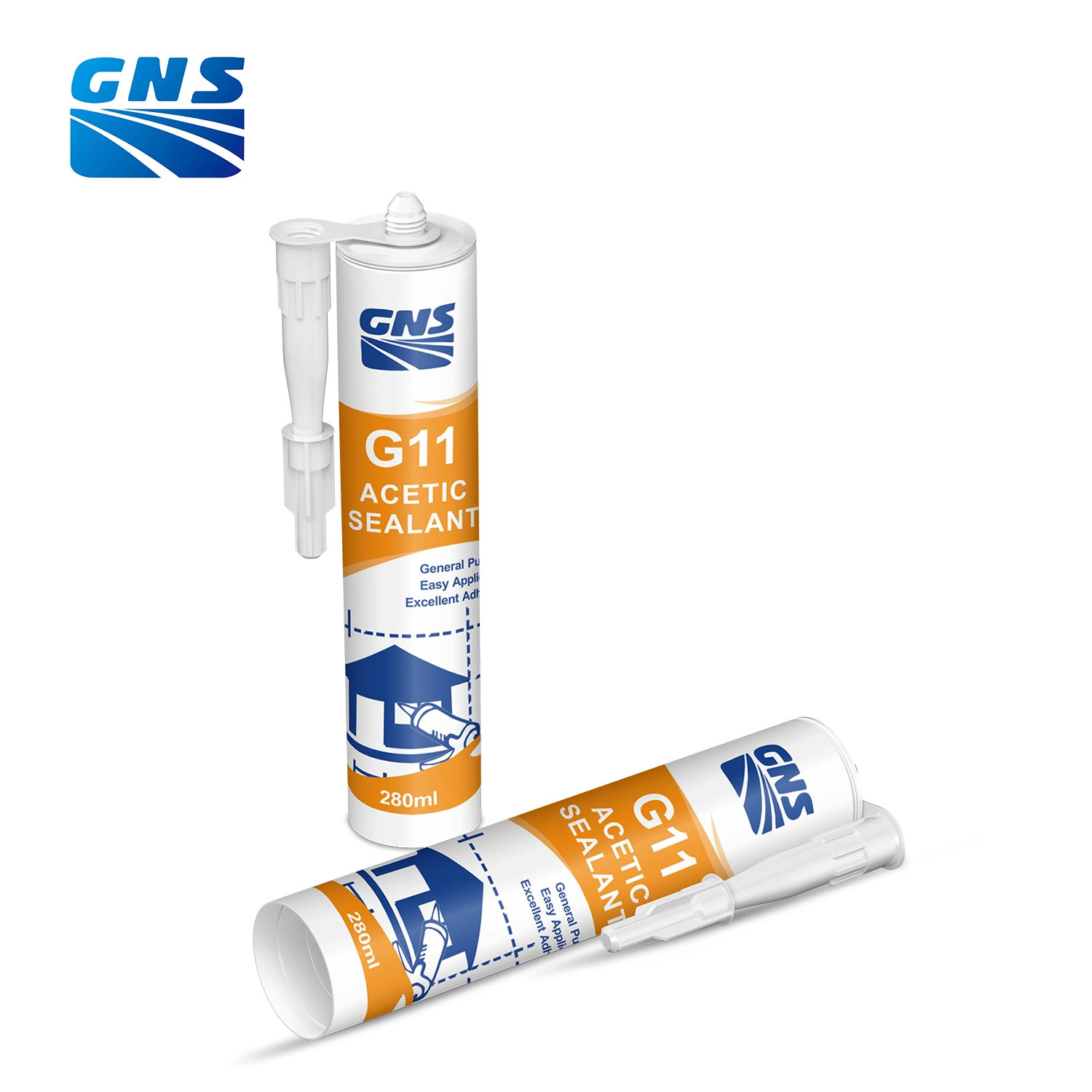 Gns All Purpose Silicon Adhesives Acetic Silicone Sealant for Construction