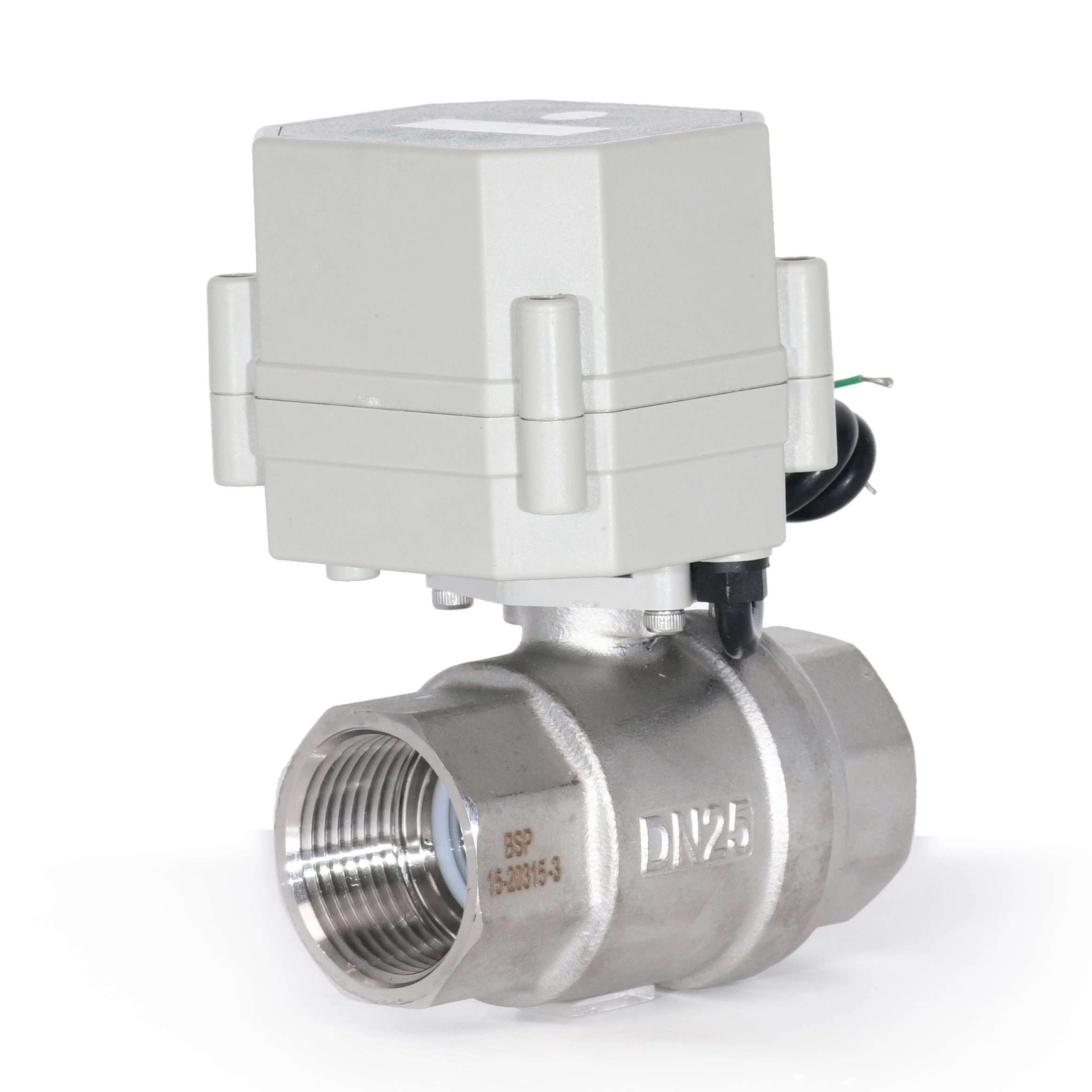 2 Way DN8 1/4'' Smart Timer Drain Mini Timer Flush Valve Electric Motorized Actuator Stainless Steel Ball Valve Cr201