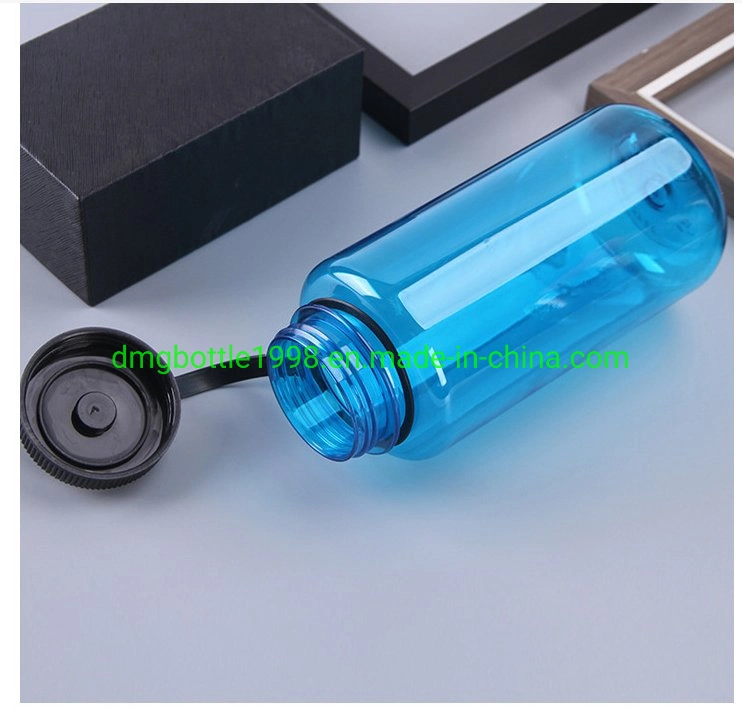 1000ml Big Capacity Lanyard PC Plastic Water Bottle and Mugs outdoor Food Grade Milk Protein Powder No-Leak Seal up Lanyard