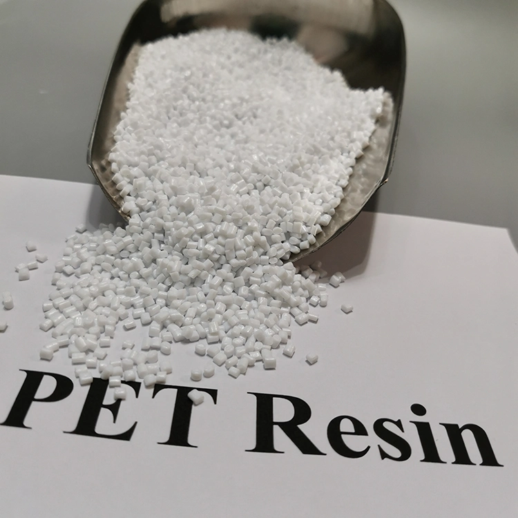 Resina de PET PET virgen gránulos IV 0.8 Fichas de plástico reciclado de botellas PET de desecho de copos de grado de resina de pellets