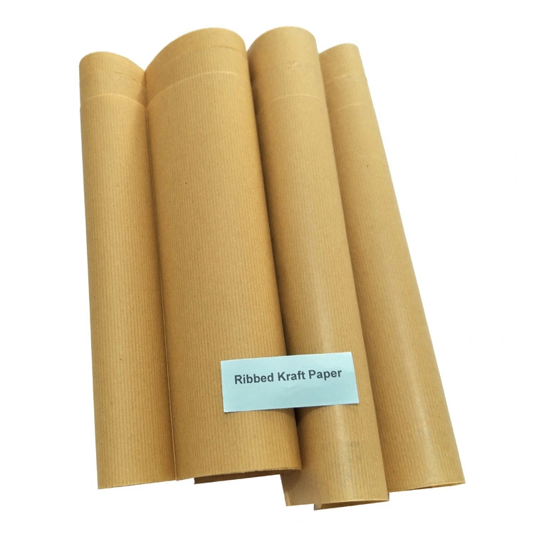 Fábrica Mayorista/Proveedor suministro de banda personalizada acanalado marrón Kraft papel para envolver